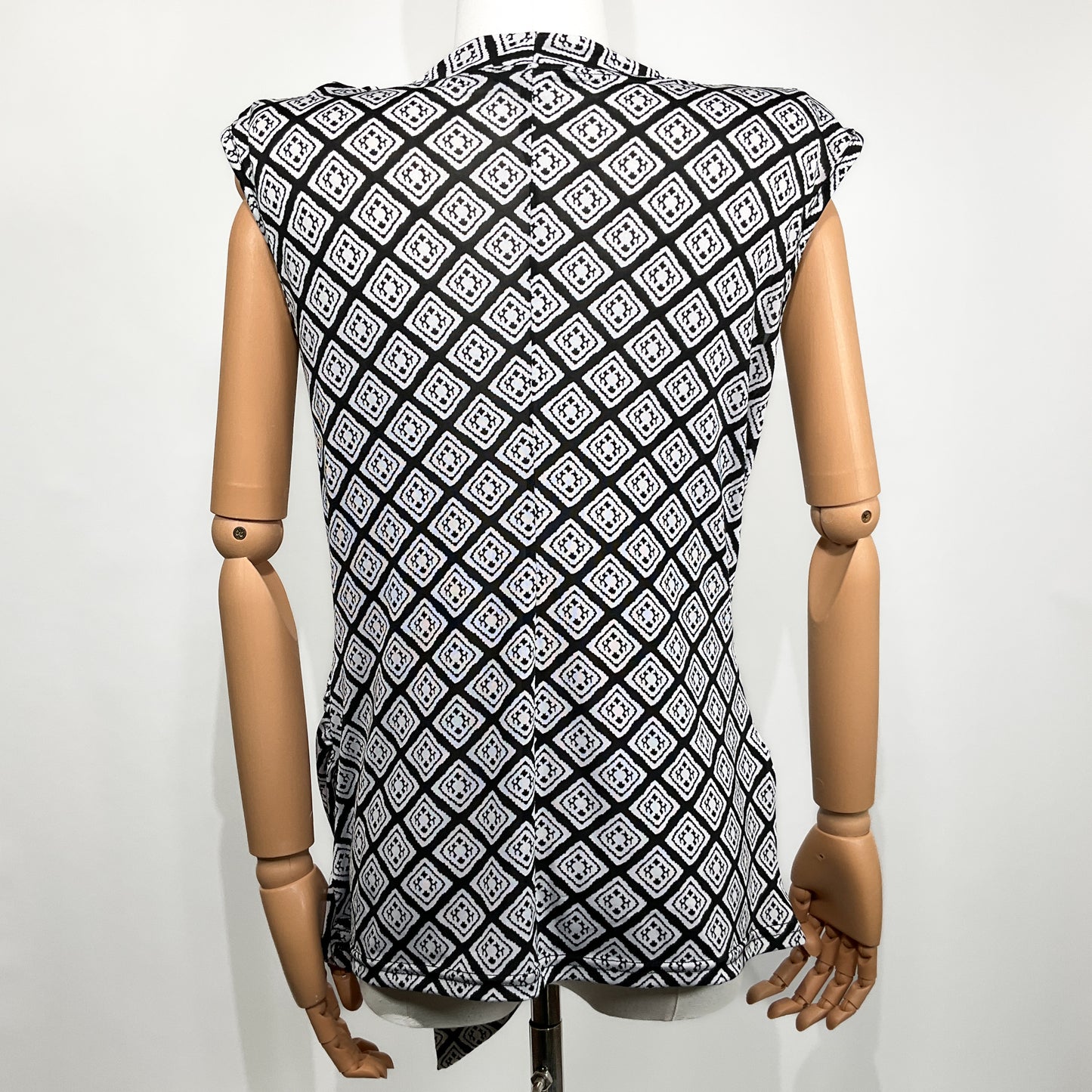 Blusa Estampada Negro y Blanco Contempo – Talla M
