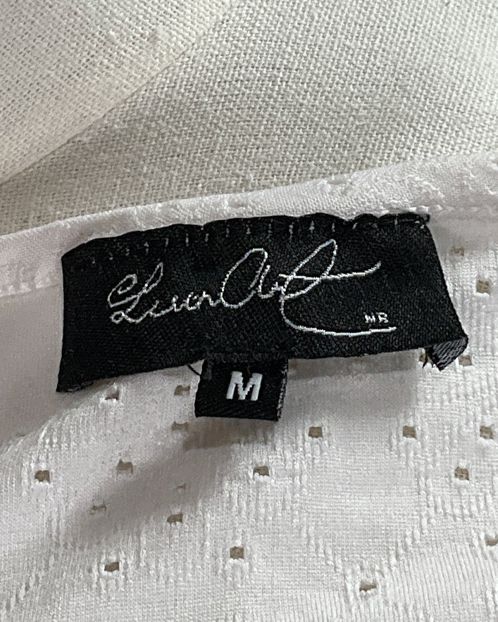 Blusa blanca calada Luen Art – Talla M