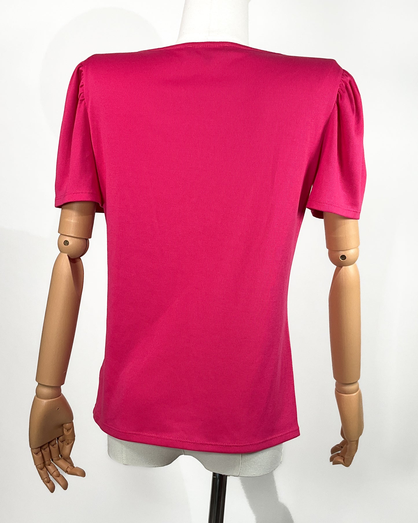 Blusa Rosa con Escote en V – Julio – Talla G
