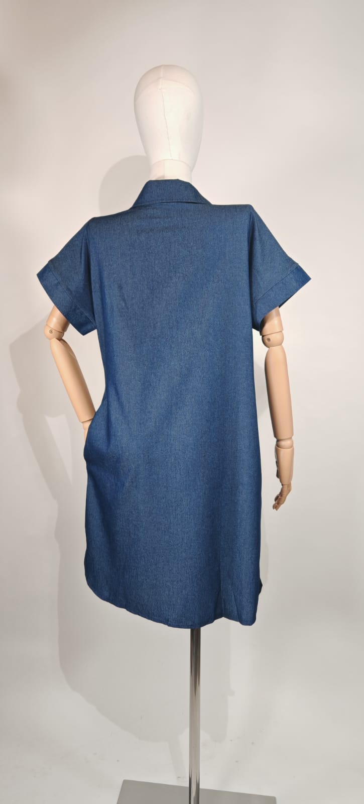 Vestido Camisero Azul Mezclilla – Casual, Juvenil y Súper Combinable
