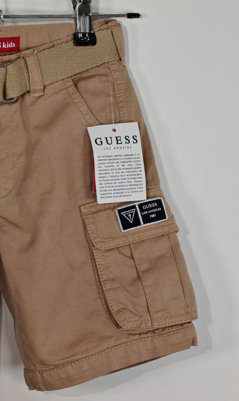 Short para Niño GUESS Kids Caqui con Cinturón – NUEVO