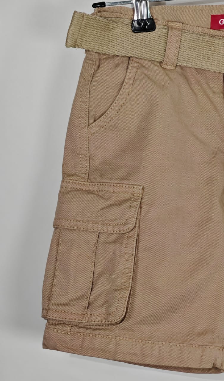 Short para Niño GUESS Kids Caqui con Cinturón – NUEVO