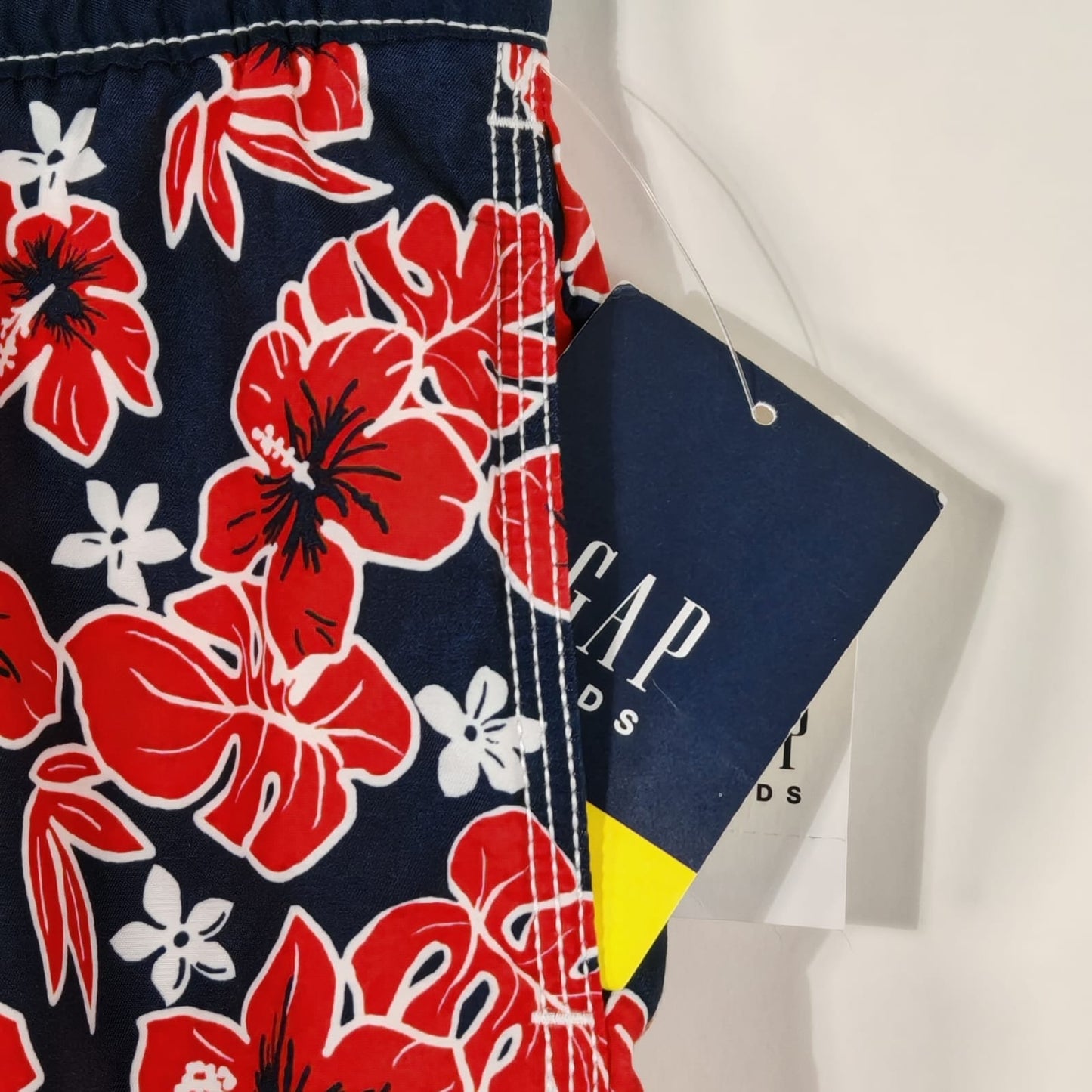 Short Azul Estampado Floral – Talla L (10) Niño