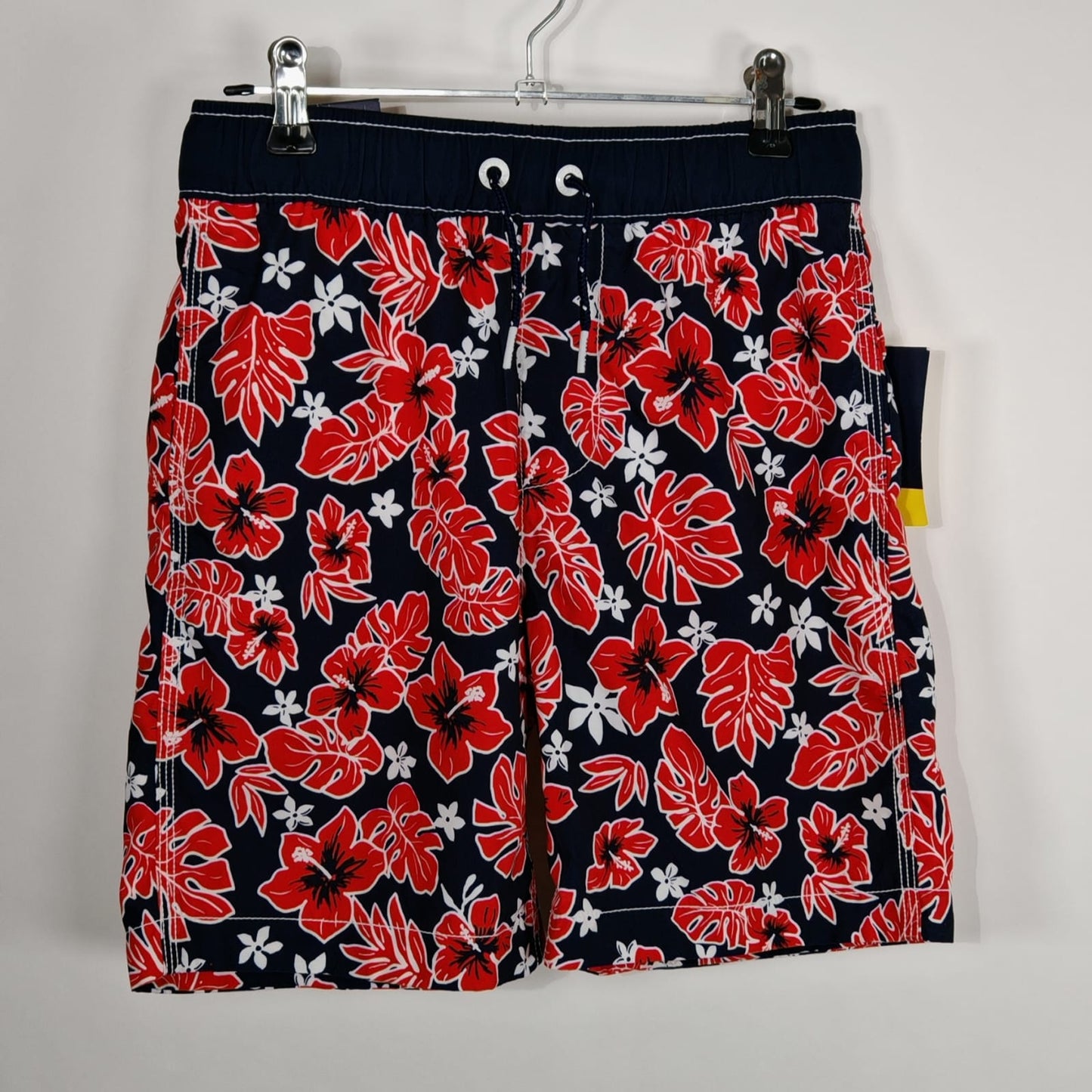 Short Azul Estampado Floral – Talla L (10) Niño