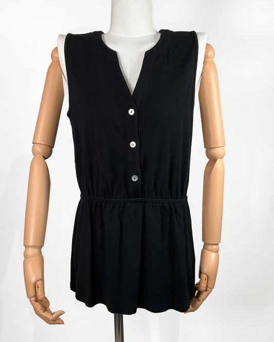 Blusa Negra Sin Mangas Vanity – Talla M