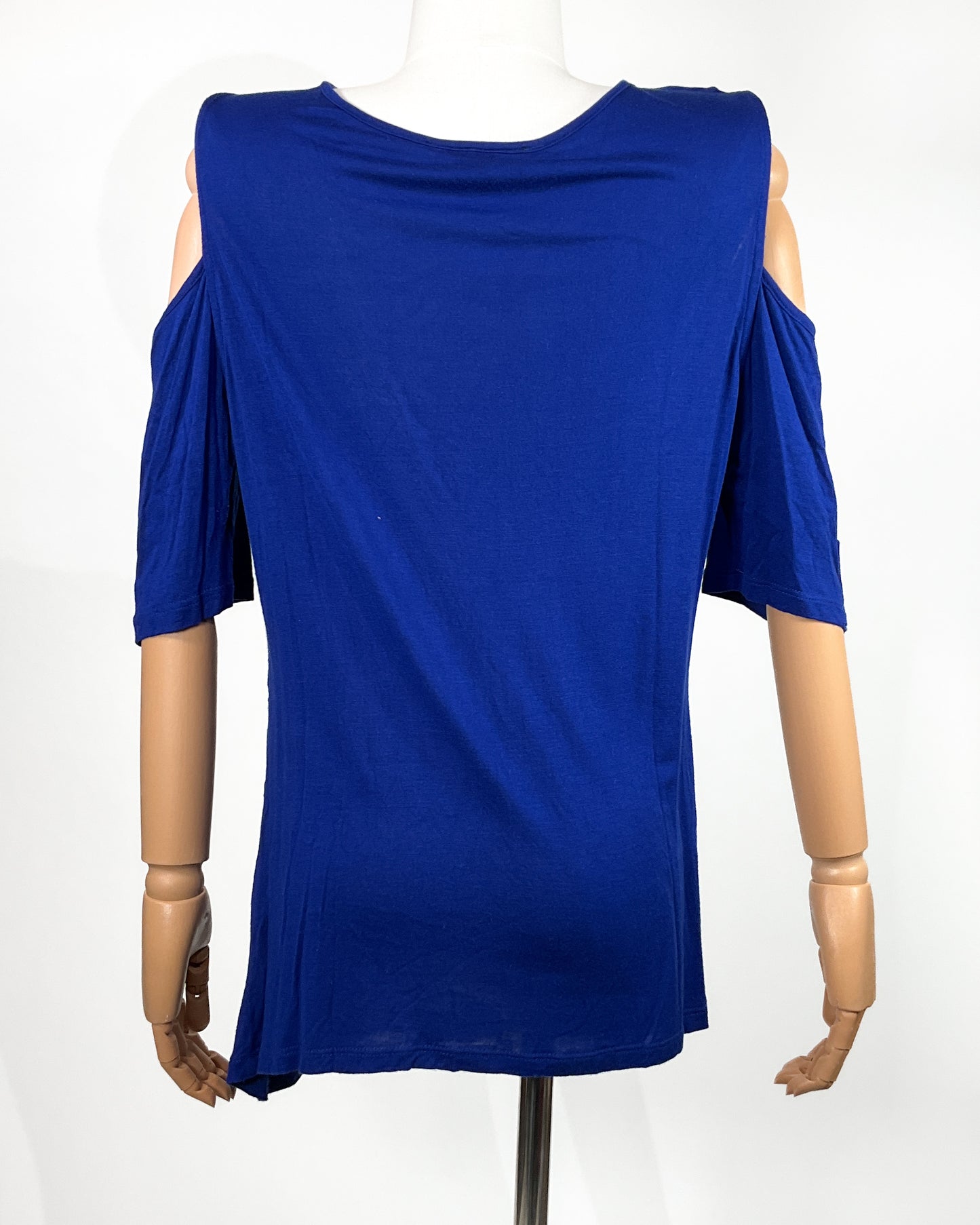 Blusa Azul Hombros Descubiertos – Contempo – Talla G