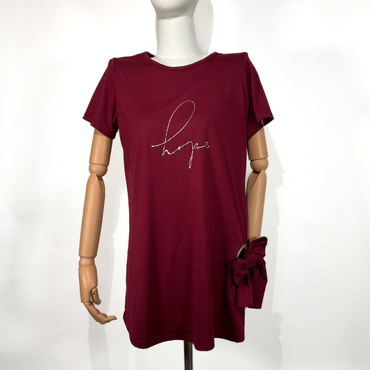 Blusa Vino con Estampado "Hope" – Furor Elements – Talla M