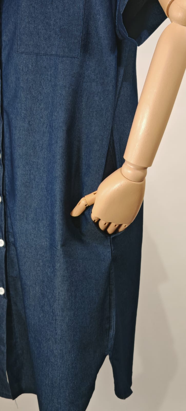 Vestido Camisero Azul Mezclilla – Casual, Juvenil y Súper Combinable