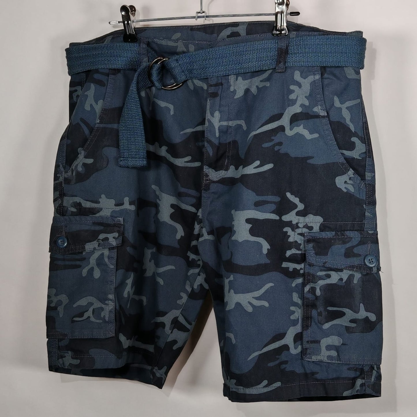 Bermuda camuflaje azul Ring of Fire – Talla 34 para hombre