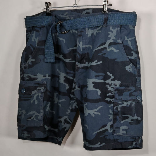 Bermuda camuflaje azul Ring of Fire – Talla 34 para hombre